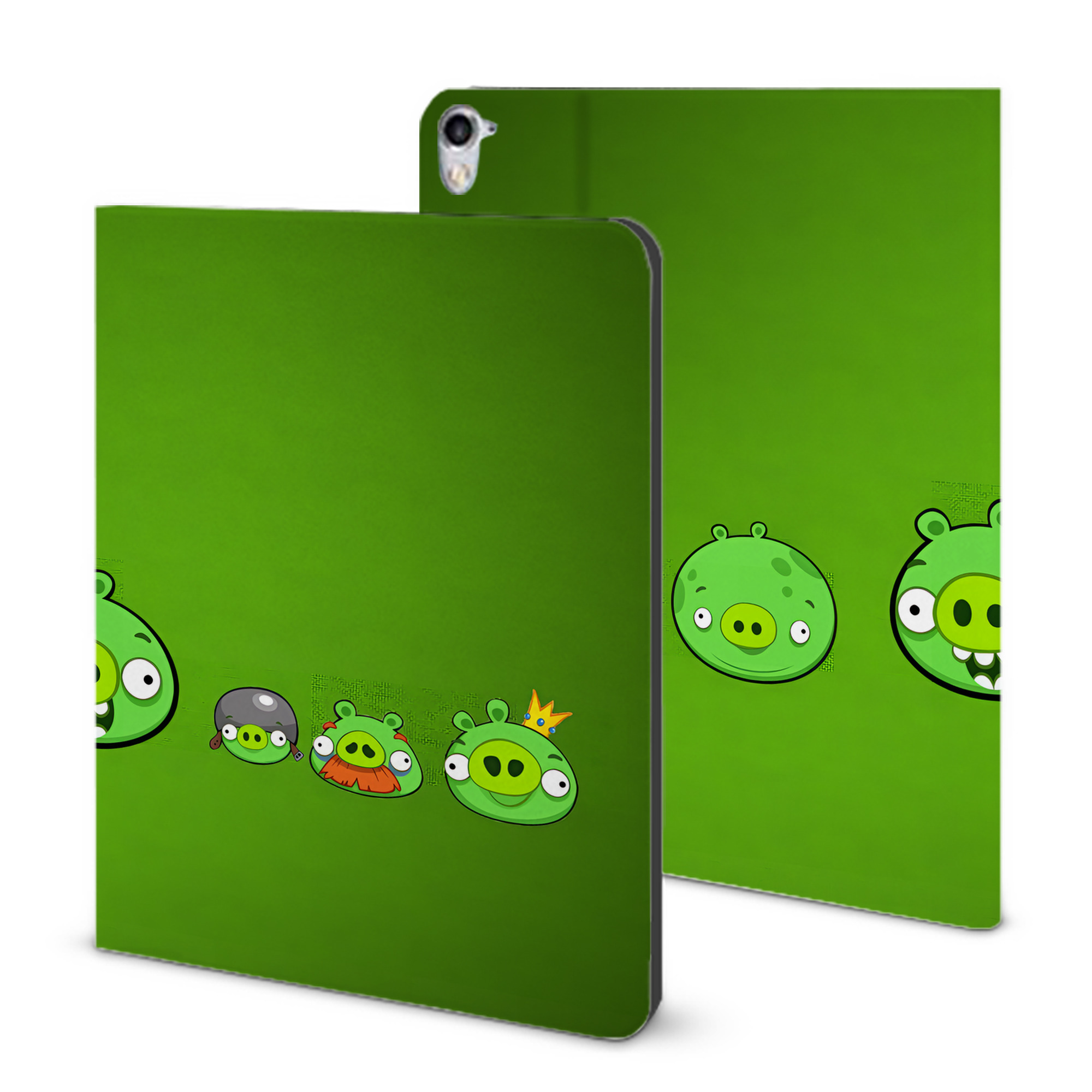 （画像用） Angry Birds アングリーバード IPad ケース ブック型 PUレザー TPU 耐衝撃 軽量 薄型 ペン収納なし 全面保護 IPad 各モデル対応